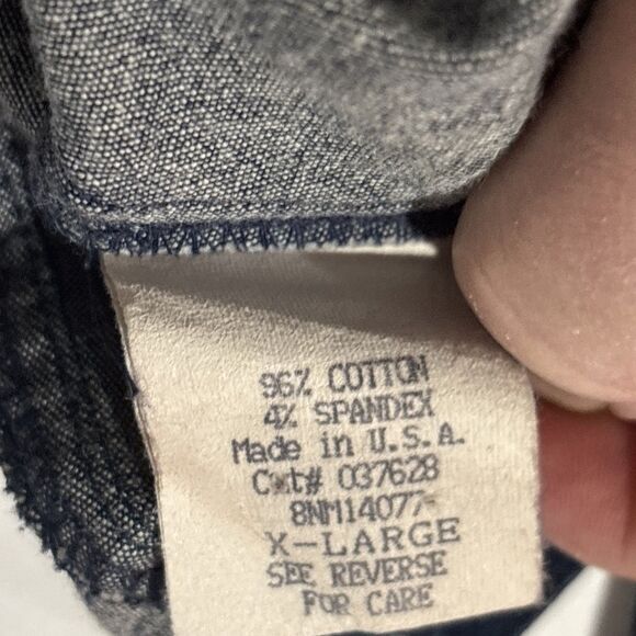 Paris Blues Vintage 90s Y2K  Jacket Womens XL  Dark Wash Made In USA Jean - Picture 15 of 16